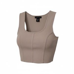 Sincerely Jules Gray Ribbed Scoop Neck Tank – Size XL